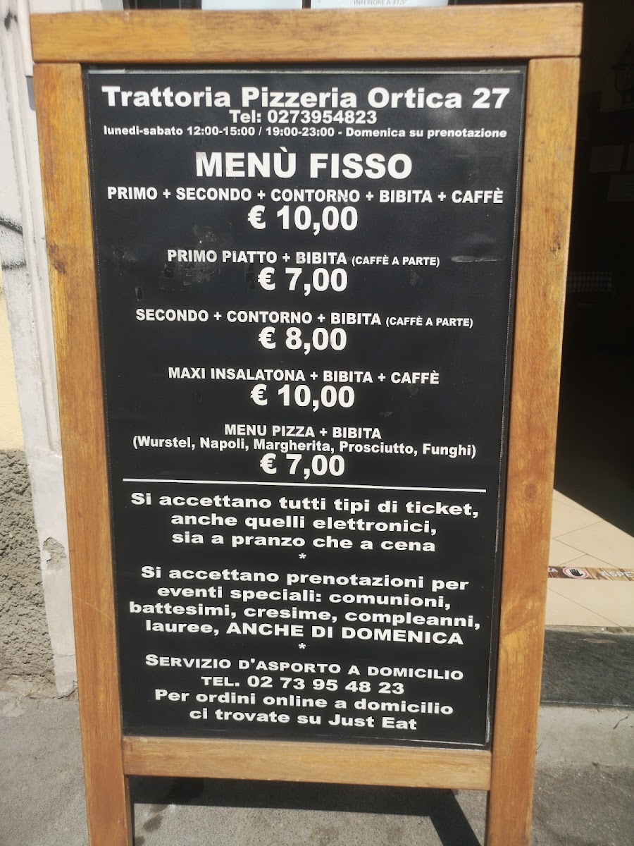 Menu Trattoria Ortica 27-1