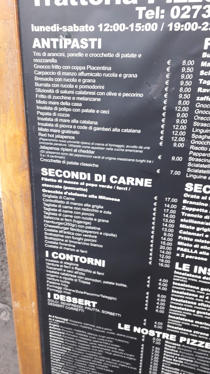 Menu Trattoria Ortica 27-3